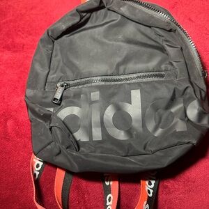 Adidas Black Backpack with Red Straps